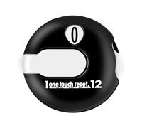 Contacolpi da minigolf, segnapunti con attacco semplice Fino a 12 colpi Contatore manuale per Golf, Giri e lavoro a Maglia, conteggio dei punteggi per Sport all'aria Aperta (Nero/Bianco)