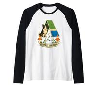 Contact Zone Crew Perro Agility Rampa Camiseta Manga Raglan