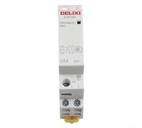Contacto AC 2P 25A AC220V, montaje en riel para Smart Home & para hotel, contacto silencioso para iluminación de calefacción, ventilación, persianas, 1NO+1NC/2NO/2NC seleccionable, eléctrico >100.000