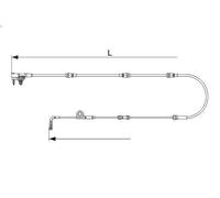 Contacto de aviso, desgaste de los frenos para BOSCH para RANGE ROVER IV 3 2015-