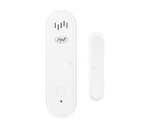 Contacto magnético (CarSafe House HS301 con Wi-Fi, para monitoreo de puertas/ventana a través de la aplicación Tuya Smart, alarma de sonido de 80 dB, altavoz incorporado, función de encendido/apagado,