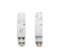 Contactor auxiliar inteligente, temporizador AC 220V DC24V, interruptor de contactor modular for el hogar, 16A, 20A, 25A, 40A, 63A, 1 Uds.(2P DC 12V,16A,2NC)