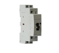 Contactor CA 220 V, carril DIN, modular, monofásico, 16 A, 25 A, 24 V, 220 V, 2 N/A, 2 NC, 110 V, eléctrico, 230 V, relé electrónico silencioso.(BCH8-16M,1NO1NC,220V)