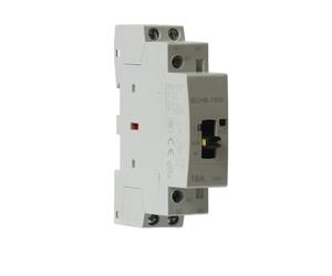 Contactor CA 220 V, carril DIN, modular, monofásico, 16 A, 25 A, 24 V, 220 V, 2 N/A, 2 NC, 110 V, eléctrico, 230 V, relé electrónico silencioso.(BCH8-25M,2NO,110V)