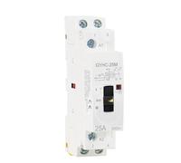 Contactor CA 2P 16A 20A 25A 2NO 220V 50/60Hz con control manual para uso doméstico, tipo riel DIN(2P 25A 2NO 220V)