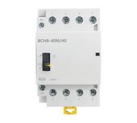 Contactor CA doméstico manual BCH8-40M/40 de 40 A y 4 polos, 4 NA, 50/60 Hz, contactor modular(AC 230V)