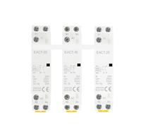 Contactor CA modular for hogar, 2P, 16A, 20A, 25A, 1NO, 1NC, 2NO, 2NC, CA, 220V, 230V, 50/60Hz, for montaje en riel DIN, for casas inteligentes, hoteles(2P 16A 2NO)