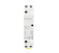 Contactor CA modular for hogar, 2P, CA 220 V, CA 230 V, 16 A, CA 20 A, CA 25 A, 1 NO, 1 NC, 2 NO, 2 NC, 50/60 Hz, for montaje en riel DIN, for casas inteligentes, hoteles(20A,2NO,12V)