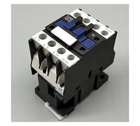 Contactor CJX2-1810 LC1 CA. trifásico de 18 A, 3 pines, sin bobina, voltaje 38,0 V, 220, 110, 36, 24, 50/60 Hz, montaje en riel DIN, polos + 1 polo, apertura normal(Ac48v)