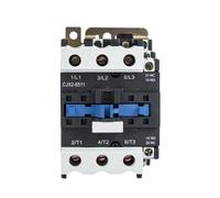 Contactor de CA 65A CJX2-6511 6501 LC1 trifásico 3 Polos sin Voltaje de Bobina 380V 220V 24V 50Hz Contactor montado en Carril DIN 3P + 1NO 1NC(6511 AC24V)