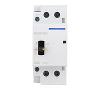 Contactor de CA BCH8 63M 2P con interruptor de control manual, contactor doméstico 63A 230V para categoría de carga CA 7a, diseño modular compacto para montaje en riel DIN, (que)