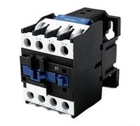 Contactor de CA CJX2-2510/2501 25A 1P 1NO+1NC, bobina de CA 220V/380V, interruptor electromagnético compacto para sistemas eléctricos industriales y residenciales, negro (CJX2-2510 AC 220V)