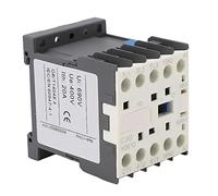 Contactor de CA, CJX2-K0610 380V 6A 3P Contactor de Motor Eléctrico Controlador de Motor de Montaje en Riel Trifásico para Aplicaciones de Distribución de Energía