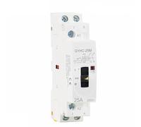 Contactor de CA control manual for uso doméstico, 2P, 16A, 20A, 25A, 2NO, 220V, 50/60Hz, tipo riel DIN, 1 unidad(2P 16A 2NO 220V)
