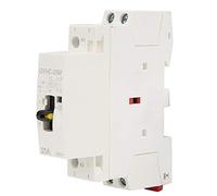 Contactor de CA de Carril DIN, 2P 25A 220V 50Hz con Interruptor de Control Manual Contactor de CA Doméstico para Uso en Hogares Privados para Controlar la Protección de Aparatos