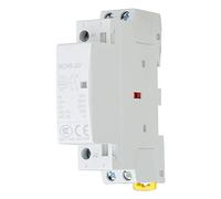 Contactor de CA doméstico, 2P 20A 24V 220V/230V Contactor de CA doméstico Montaje en Carril DIN de 35 mm 1NO 1NC, contactor de instalación, diseño de modularización Compacto(220V / 230V)