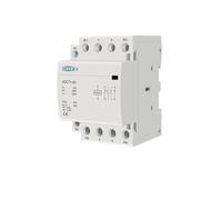 Contactor de CA doméstico de 4 polos, 63 A, 220 V/230 V, 50/60 Hz, for carril DIN, 1 NA, 3 NC/2 NA, 2 NC/3 NA, 1 NC/4 NA/4 NC (63 A, 4 NA)(63a 4no)
