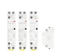 Contactor de CA doméstico for montaje en riel DIN, 2 polos, 16 A, 20 A, 25 A, NA, NC, 1, 220 V, 230, 50/60 Hz, unidad(2P 20A 2NC)