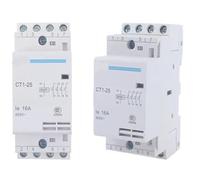 Contactor de CA doméstico Partida CT1 CT1-25, 16 A, 20 A, 25 A, 4 pines, 220 V, 50 o 60 Hz, for riel DIN(16A 3NO 1NC)