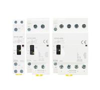 Contactor De CA For Uso Doméstico, 2P/4P, 16A, 20A, 40A, 220V, 50/60Hz, Control Manual, Tipo Riel DIN, 16A, 20A, 40A, 220V, 50/60Hz(2P 20A 2NC 220V)