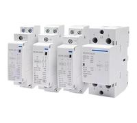 Contactor de CA for uso doméstico, riel DIN, NCH8, 20 A, 25 A, 40 A, 63 A, 1 NA, 1 NC, 2 NA, 2 NC, 4 NA, 220 V, 230 V, 400 V, 63/22, 63/40, 40/40, 40/22, 2 P, 4 P(63A 4NO)
