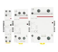 Contactor De CA Modular For Hogar, Controlador De Interruptor, 2P, 4P, 16A, 20A, 25A, 32A, 50A, 40A, 63A, 100A, CA, 220V, Carril DIN, For Bricolaje, Casa Inteligente, Hotel(16A,1NO1NC)