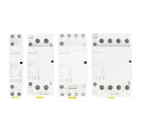 Contactor de CA modular for uso doméstico, 2P, 4P, 16A, 20A, 25A, 32A, 50A, 40A, 63A, CA, 220V, 50/60Hz, for riel DIN, ideal for bricolaje, hogar y hotel.(20A,2NO2NC)