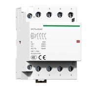 Contactor de CA modular for uso doméstico, 4P, 16A, 20A, 25A, 32A, 40A, 63A, CT1, 50/60 Hz, riel DIN de 35 mm. Contactor de CA for uso doméstico, 4NO.(40A4P)