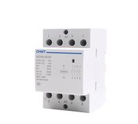 Contactor de CA monofásico Tipo riel, Serie NCH8, 20 A, 25 A, 40 A, 63 A, for Uso doméstico, pequeño, 2 Pines, 4 Pines, 220 V, 230 V, 4 NA, 2 NC, 2 NA, 1 NA, 1 NC.(NCH8-2522(2NO 2NC))