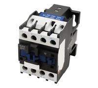 Contactor de CA Silver Contact CJX2-2510 LC1D, 25 A, NA, trifásico, montaje en riel DIN, 24 V, 36 V, 110 V, 220 V y 380 V(Cjx2-2510 Ac24v)
