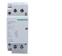 Contactor de CC HCH8s-63 2P 40A 63A 2NO 1NO1NC AC24V DC24V Contactor doméstico automático Tipo riel DIN 50Hz /60Hz(2P 40A 2NO DC24V)