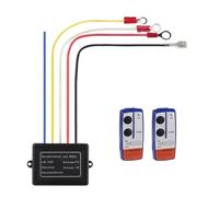 Contactor de relé electromagnético para cabrestant Mando a distancia de cabrestante de 12V y 250A, Control de cabrestante, relé solenoide, Kit de mandos a distancia inalámbricos gemelos(B)