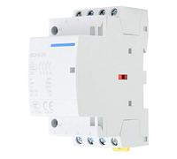 Contactor de riel DIN 20 A, 4 polos, Contactor de CA con montaje en riel DIN HZ, Contactor de corriente (220 V/230 V)