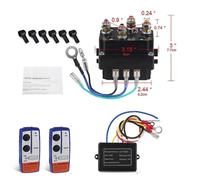 Contactor HD de 12 V y 500 A, control de cabrestante, solenoide, doble control remoto inalámbrico, recuperación