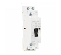 Contactor Manual 2P 16A 20A 25A 2NO o 2NC 220V 50/60Hz Control Manual uso doméstico Contactor de CA tipo carril Din(2P 25A 2NC 220V)
