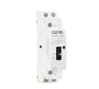 Contactor modular 2P 16A 20A 25A 2NO o 2NC 220V Control manual Contactor doméstico Tipo carril Din(2P 16A 2N0 220V)