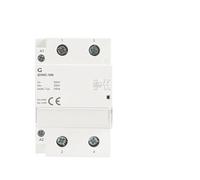 Contactor modular de 2 polos, 100 A, 2NO 2NC 1NO1NC 220V 110V 24V Contactor doméstico automático tipo riel DIN iCT 50/60Hz (2P 100A 1NO1NC 230AC)