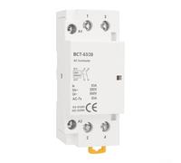Contactor modular de 2 polos de 12 V CA 63A con 2 contactos normalmente abiertos para bomba de motor HVAC y sistemas de control de iluminación