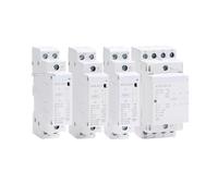 Contactor modular de CA doméstico, 220 V, 230 V, 400 V CA, 20 A, 25 A, 40 A, 63 A, 1 NA, 1 NC, 2 NA, 2 NC, 4 NA, NCH8, 2 unidades, cuatro fases.(NCH8-63,1NO1NC)