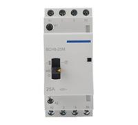 Contactor Modular de CA Doméstico BCH8-25M 230V 4P 25A con Interruptor de Control Manual (2NO2NC)