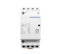 Contactor modular de CA doméstico con carril DIN | Contactores 4P 25A 110V BOBINA 50/60Hz 4NO o 2NO 2NC(220V,2NO2NC)