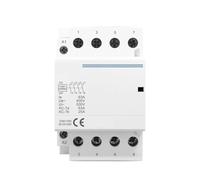 Contactor modular de CA doméstico con carril DIN | Contactores 4P 63A 110V BOBINA 400V~ 50/60HZ 4NO o 2NO 2NC(4P 63A 4NC 110V)