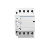 Contactor modular de CA doméstico con carril DIN | TOCT1-63 4P 63A CA 110V 220V BOBINA 400V~ 50/60Hz(4NC,220v)