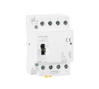 Contactor modular de CA doméstico de 4 polos, 40 A, 63 A, 4 NA o 2 NC, 2 NA, 220 V/230 V, 50/60 Hz, for riel DIN, operación manual(4P 40A 2NO2NC 220V)