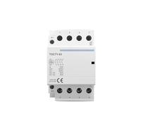 Contactor modular de CA doméstico TOCT1 4P 63A 4NO 2NC 2NO 4NC 220V bobina 400V~ 50/60Hz for riel DIN(4NC)