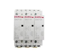 Contactor Modular de CA for el hogar, montado en carril Din, 2P, 16A, 20A, 25A, 1NO, 1NC, 2NO, 2NC, CA 220V, 230V, 50/60Hz(25A,1NO1NC,12V)
