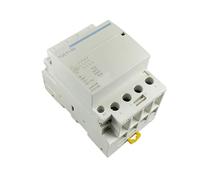 Contactor modular de CA for uso doméstico, 4P, 63 A, 110 V, bobina, 400 V-50/60 Hz, riel DIN, 4 NA o 2 NA, 2 NC, 1 unidad(4P 63A 4NO 110V)