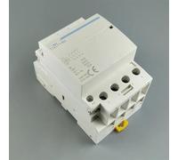 Contactor modular de CA for uso doméstico, 4P, 63 A, 110 V, bobina, 400 V, 50/60 Hz, riel DIN, 4 NA o 2 NA, 2 NC, 1 unidad(4P 63A 2NO 2NC 110V)