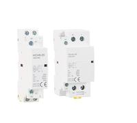 Contactor modular de CA for uso doméstico HCH8-25A 2P 4P 40A 63A 100A 220V con interruptor de control manual 2NO 1NO 1NC 2NC 4NO 2NO 2NC 4NC 1 unidad(2P,25A_2N02NC)