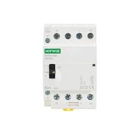 Contactor modular de CA for uso doméstico, HCH8-63M, 4P, 40 A, 24 V, 110, 220, con interruptor control manual, 4 NA, 2, NC o(4p 40a 4no 230v)